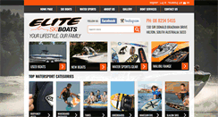 Desktop Screenshot of eliteskiboats.com.au