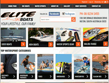 Tablet Screenshot of eliteskiboats.com.au